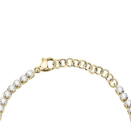 Bracciale Love in acciaio color oro La Petite Story con cristalli color acqua e trasparenti LPS05ASD29 per donna