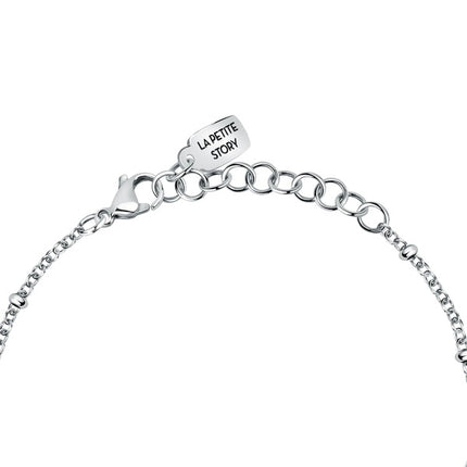 Bracciale La Petite Story in acciaio con cristalli trasparenti e tanzanite LPS05ASD42 per donna