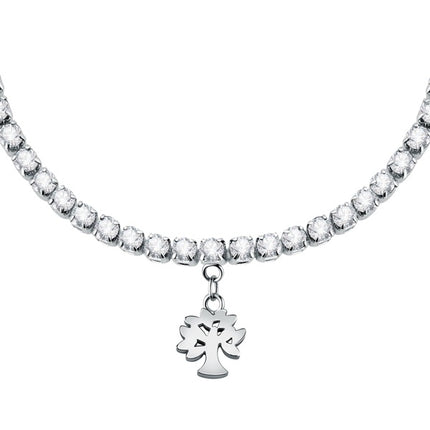 Bracciale in acciaio La Petite con cristallo trasparente LPS05ASF30 per donna