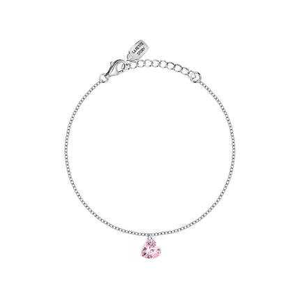 Bracciale in argento La Petite Story con zirconi bianchi e rosa LPS05AWV56 per donna