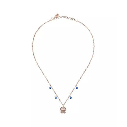 Collana in acciaio oro rosa La Petite Story con cristallo trasparente e blu LPS10ARR05 per donna