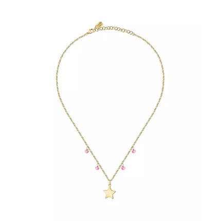 Collana in acciaio color oro con zirconi fucsia La Petite Story LPS10ARR06 per donna