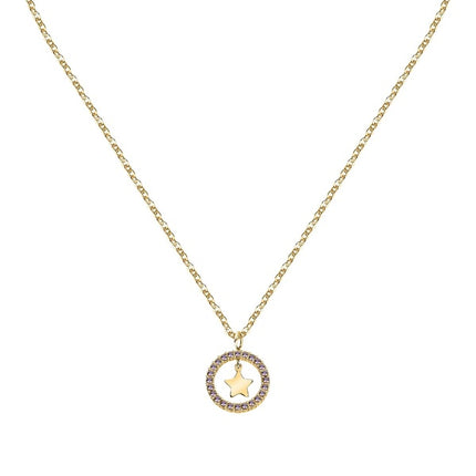 Collana in acciaio color oro con cristallo bianco La Petite Story LPS10ARR07 per donna