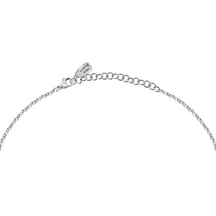 Collana in acciaio La Petite Story con perle di cristallo trasparente e tanzanite LPS10ASD16 per donna