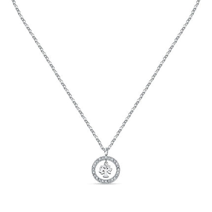 Collana in acciaio La Petite Story con cristallo trasparente LPS10ASF08 per donna