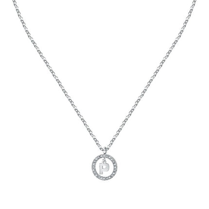 Collana in acciaio con lettera P e cristallo trasparente La Petite Story LPS10ASF21 per donna