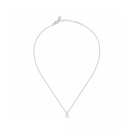 Collana in argento La Petite Story con zirconi bianchi a forma di cuore LPS10AWV31 per donna