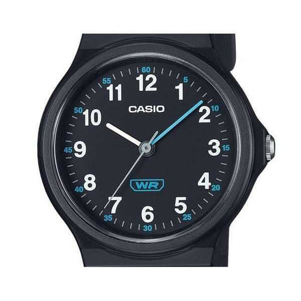 Casio Pop Analog Black Bio Based Resin Strap Quadrante Nero Quarzo LQ-24B-1B Orologio da Donna