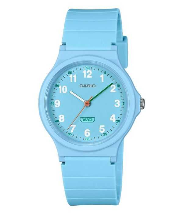 Casio Pop Analog Blue Bio Based Resin Strap Quadrante Blu Quarzo LQ-24B-2B Orologio da Donna