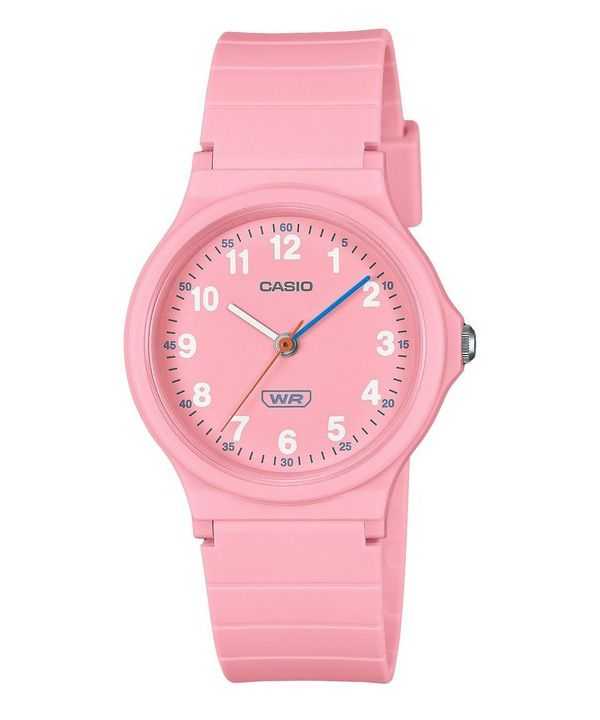 Casio Pop Analog Pink Bio Based Resin Strap Rosa Quadrante Quarzo LQ-24B-4B Orologio da donna