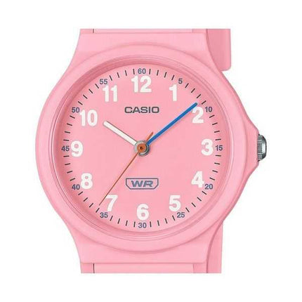 Casio Pop Analog Pink Bio Based Resin Strap Rosa Quadrante Quarzo LQ-24B-4B Orologio da donna