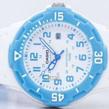 Casio analogico quadrante bianco LRW-200H-2BVDF LRW200H-2BVDF orologio da donna