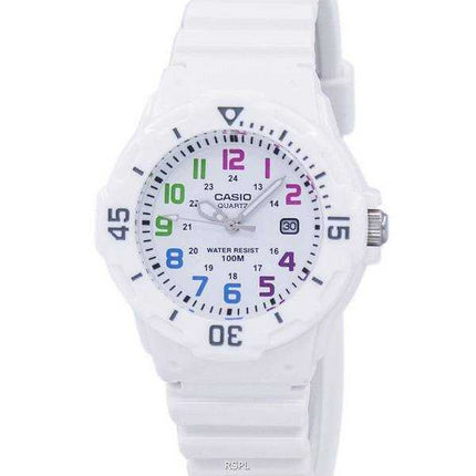 Casio Enticer analogico quadrante bianco LRW-200H-7BVDF LRW200H-7BVDF orologio da donna