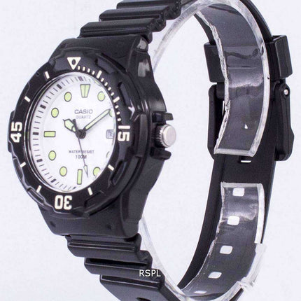 Casio Enticer analogico quadrante bianco LRW-200H-7E1VDF LRW-200H-7E1V orologio da donna