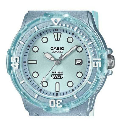 Casio POP Analogico Cinturino in Resina Quadrante Blu Quarzo Traslucido LRW-200HS-2EV 100M Orologio da Donna
