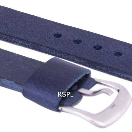 Cinturino per orologio in pelle di marca con rapporto blu 22 mm