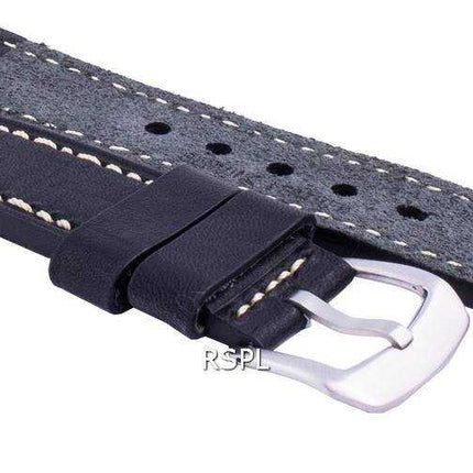 Rapporto LS16 Cinturino in pelle nera 22 mm
