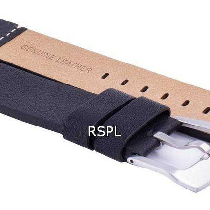 Cinturino per orologio in pelle nera Ratio LS20 22 mm