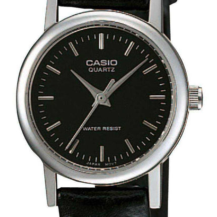 Orologio da donna al quarzo analogico Casio con quadrante nero LTP-1095E-1ADF LTP1095E-1ADF