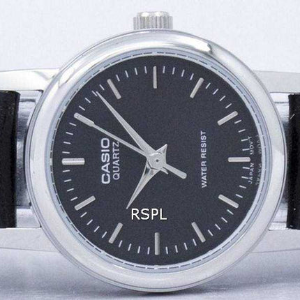 Orologio da donna al quarzo analogico Casio con quadrante nero LTP-1095E-1ADF LTP1095E-1ADF