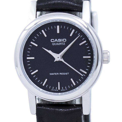 Orologio da donna al quarzo analogico Casio con quadrante nero LTP-1095E-1ADF LTP1095E-1ADF