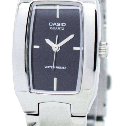 Casio Enticer analogico quadrante nero LTP-1165A-1CDF LTP-1165A-1C orologio da donna