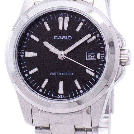 Casio analogico al quarzo quadrante nero LTP-1215A-1A2DF LTP-1215A-1A2 Orologio da donna