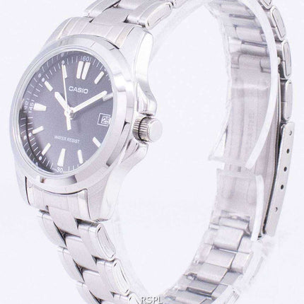 Casio analogico al quarzo quadrante nero LTP-1215A-1A2DF LTP-1215A-1A2 Orologio da donna