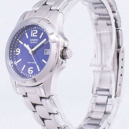 Casio analogico al quarzo blu quadrante LTP-1215A-2ADF LTP-1215A-2A orologio da donna