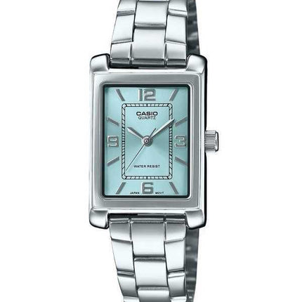 Orologio da donna Casio Standard Analogico in acciaio inossidabile con quadrante blu acquamarina al quarzo LTP-1234DD-2A