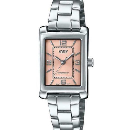 Orologio Casio Standard Analogico Acciaio Inossidabile Quadrante Rosa Quarzo LTP-1234DD-4A Donna
