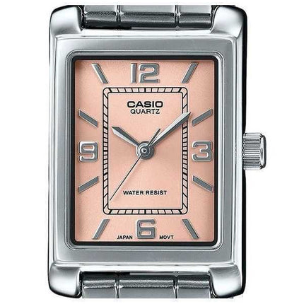 Orologio Casio Standard Analogico Acciaio Inossidabile Quadrante Rosa Quarzo LTP-1234DD-4A Donna
