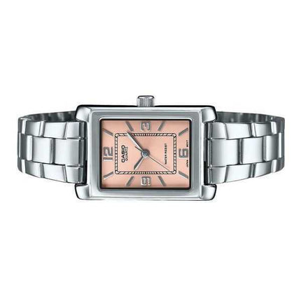 Orologio Casio Standard Analogico Acciaio Inossidabile Quadrante Rosa Quarzo LTP-1234DD-4A Donna