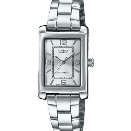 Orologio Casio Standard Analogico Acciaio Inossidabile Quadrante Argento Quarzo LTP-1234DD-7A Donna