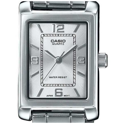 Orologio Casio Standard Analogico Acciaio Inossidabile Quadrante Argento Quarzo LTP-1234DD-7A Donna