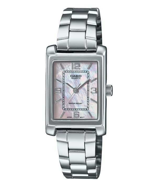 Casio Standard Analogico Acciaio Inossidabile Quadrante Madreperla Quarzo LTP-1234DS-4A Orologio da Donna