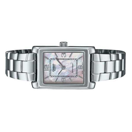 Casio Standard Analogico Acciaio Inossidabile Quadrante Madreperla Quarzo LTP-1234DS-4A Orologio da Donna