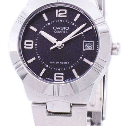 Casio Enticer analogico al quarzo quadrante nero LTP-1241D-1ADF LTP-1241D-1A Orologio da donna