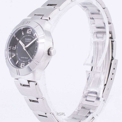 Casio Enticer analogico al quarzo quadrante nero LTP-1241D-1ADF LTP-1241D-1A Orologio da donna