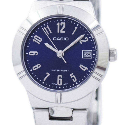 Casio analogico al quarzo blu quadrante LTP-1241D-2A2DF LTP-1241D-2A2 orologio da donna