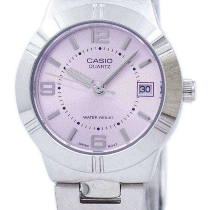 Casio Enticer analogico al quarzo quadrante rosa LTP-1241D-4ADF LTP-1241D-4A Orologio da donna