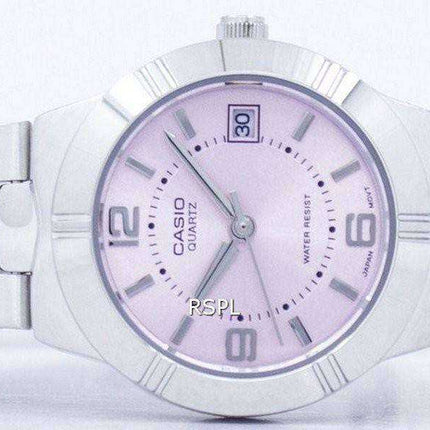 Casio Enticer analogico al quarzo quadrante rosa LTP-1241D-4ADF LTP-1241D-4A Orologio da donna