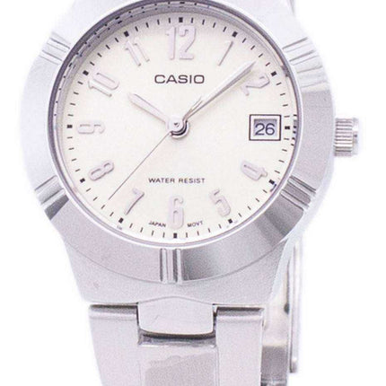 Casio Enticer analogico al quarzo quadrante bianco LTP-1241D-7A2DF LTP-1241D-7A2 Orologio da donna