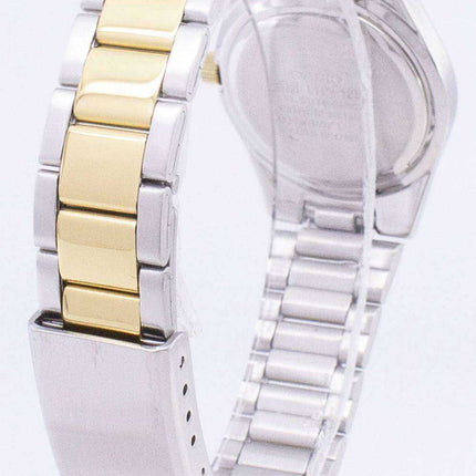 Casio Enticer analogico al quarzo quadrante bianco LTP-1253SG-7ADF LTP-1253SG-7A orologio da donna