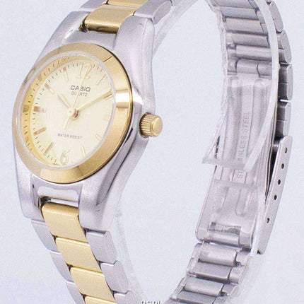 Casio Enticer analogico al quarzo quadrante in oro LTP-1253SG-9ADF LTP-1253SG-9A Orologio da donna