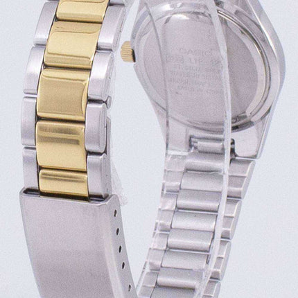 Casio Enticer analogico al quarzo quadrante in oro LTP-1253SG-9ADF LTP-1253SG-9A Orologio da donna