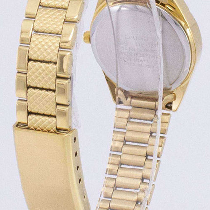 Casio analogico al quarzo tono oro quadrante bianco LTP-1274G-7ADF LTP-1274G-7A orologio da donna