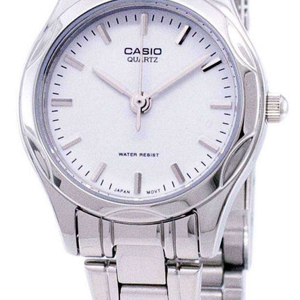 Casio analogico al quarzo quadrante bianco LTP-1275D-7ADF LTP-1275D-7A orologio da donna