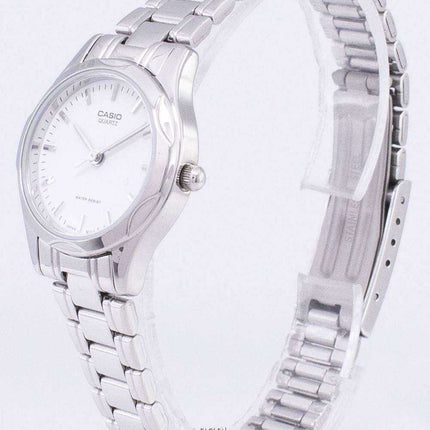 Casio analogico al quarzo quadrante bianco LTP-1275D-7ADF LTP-1275D-7A orologio da donna