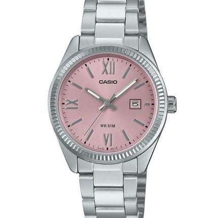 Orologio Casio Standard Analogico Acciaio Inossidabile Quadrante Rosa Quarzo LTP-1302DD-4A1V Donna